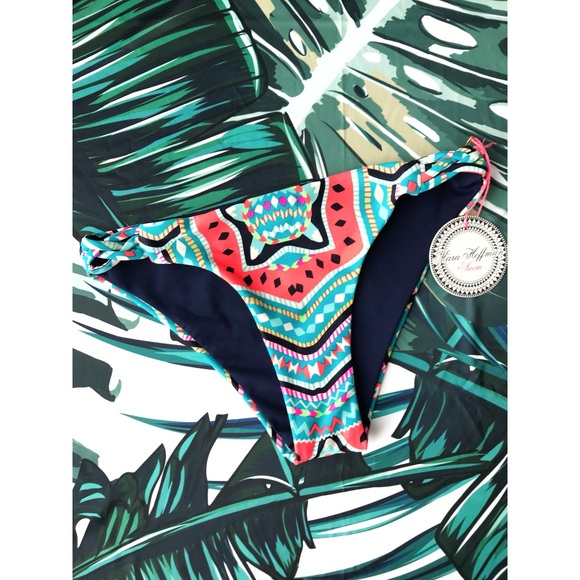 MARA HOFFMAN Reversible Basket Weave Bikini Bottom - Picture 3 of 5